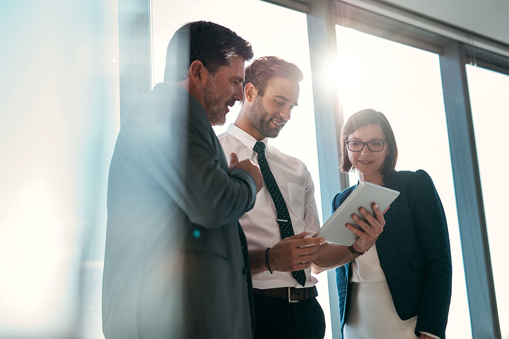Teaming up with technology to do business